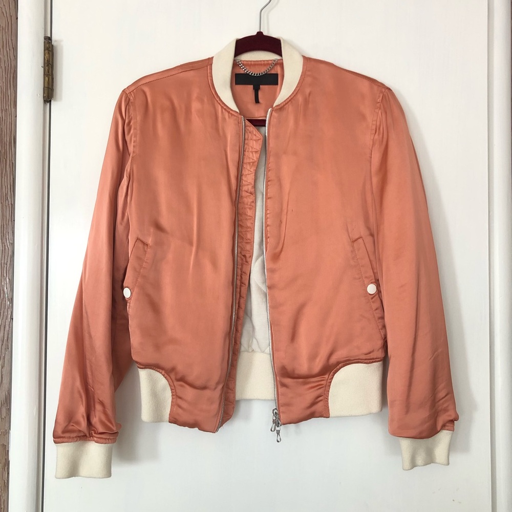 rag & bone satin bomber